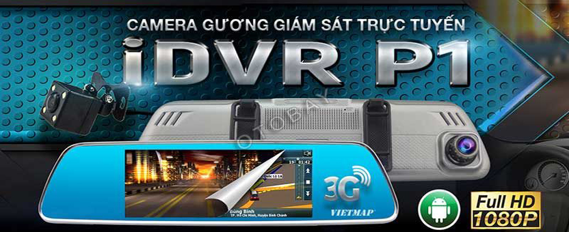 Banner camera gương giám sát trực tuyến iDVR P1