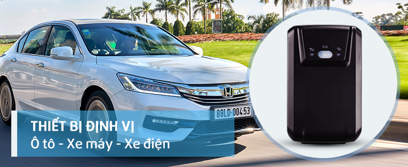 Banner thiết bị định vị ô tô xe máy xe điện